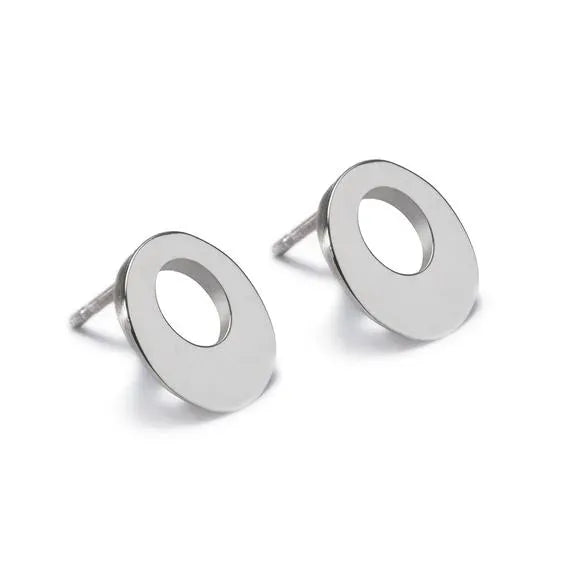 Maureen Lynch Earrings Circle of Dreams | Sterling Silver Stud Earrings | Small