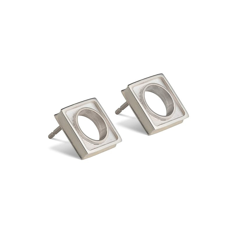 Maureen Lynch Earrings Horizon | Sterling Silver Stud Earrings | Small
