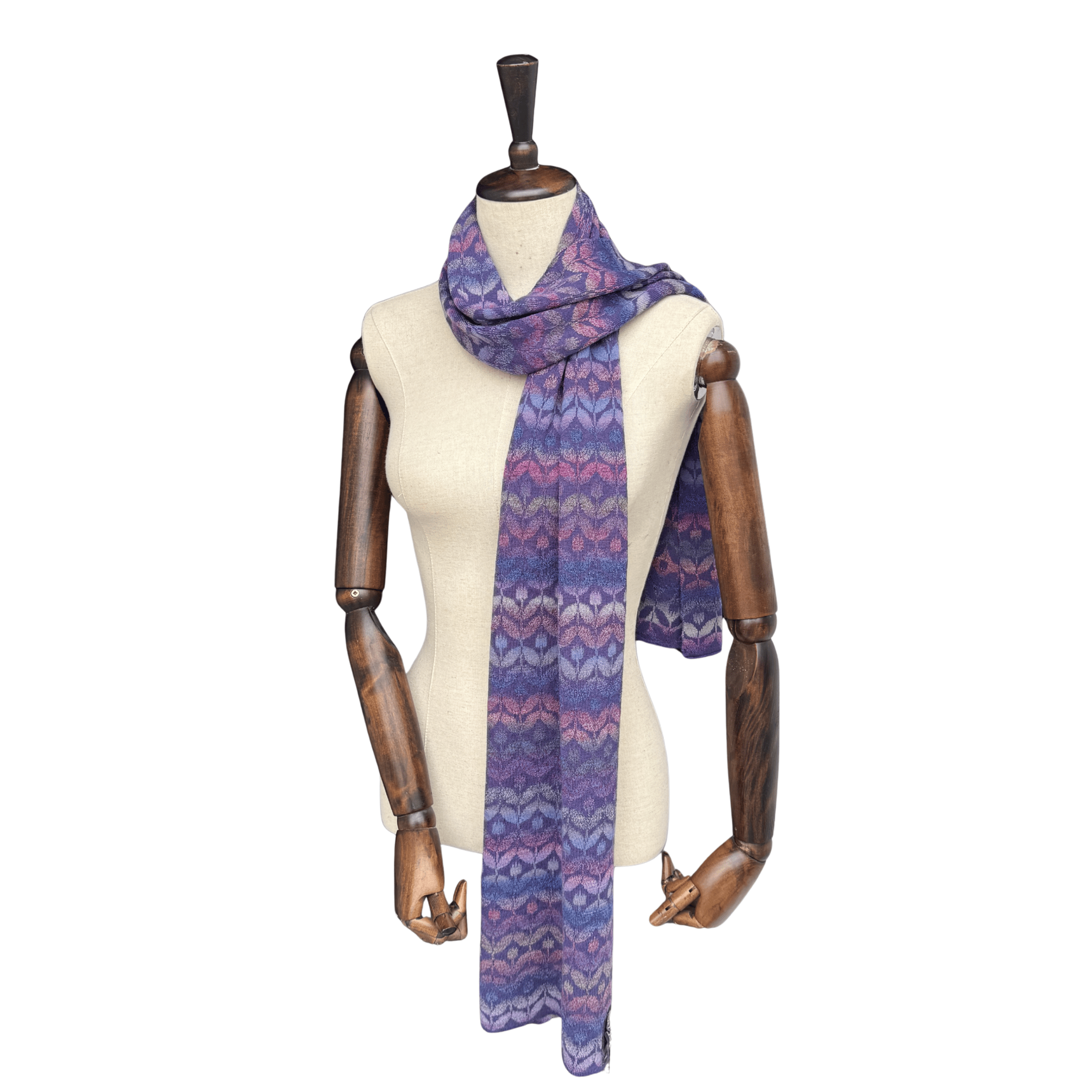 McKernan Scarves Violet Trace | Linden Woollen Scarf