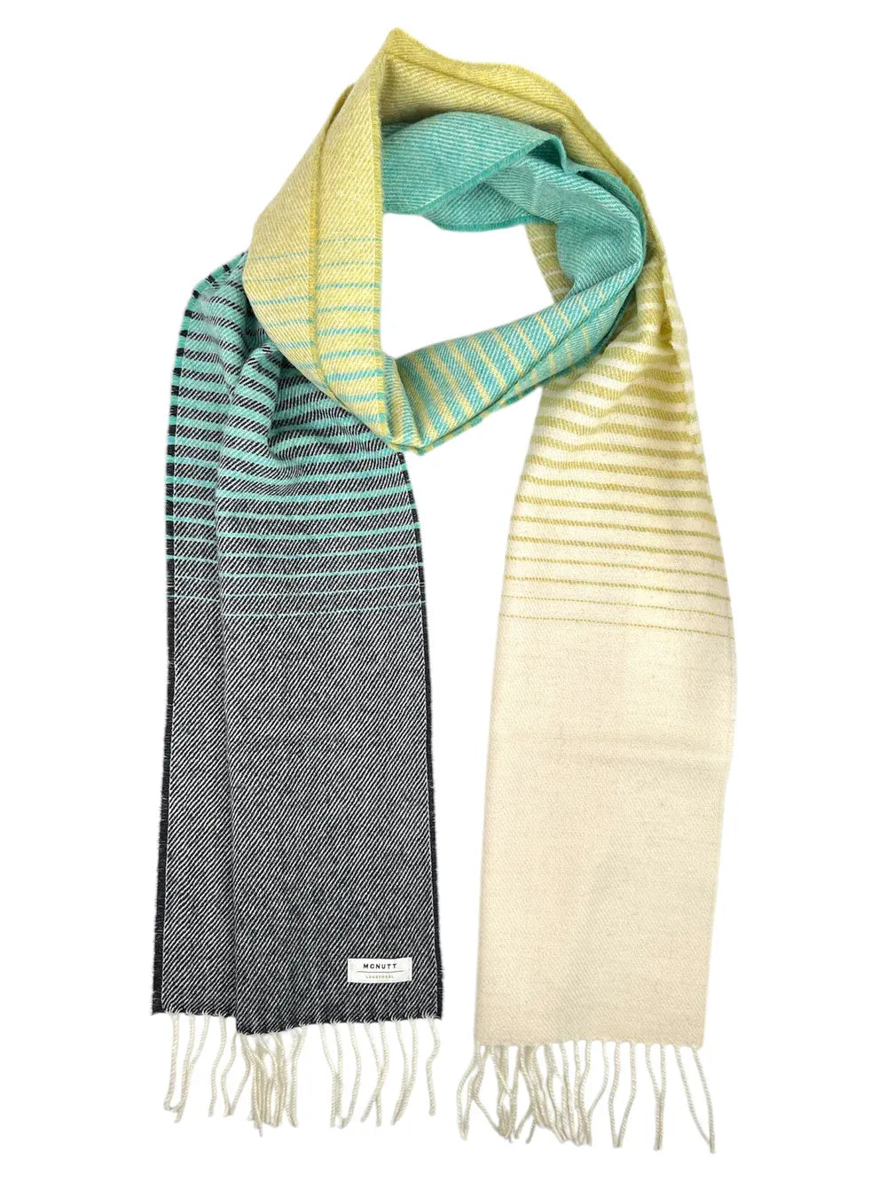 McNutt Scarves Scarf Jasmine Ombre Scarf | Green & Cream