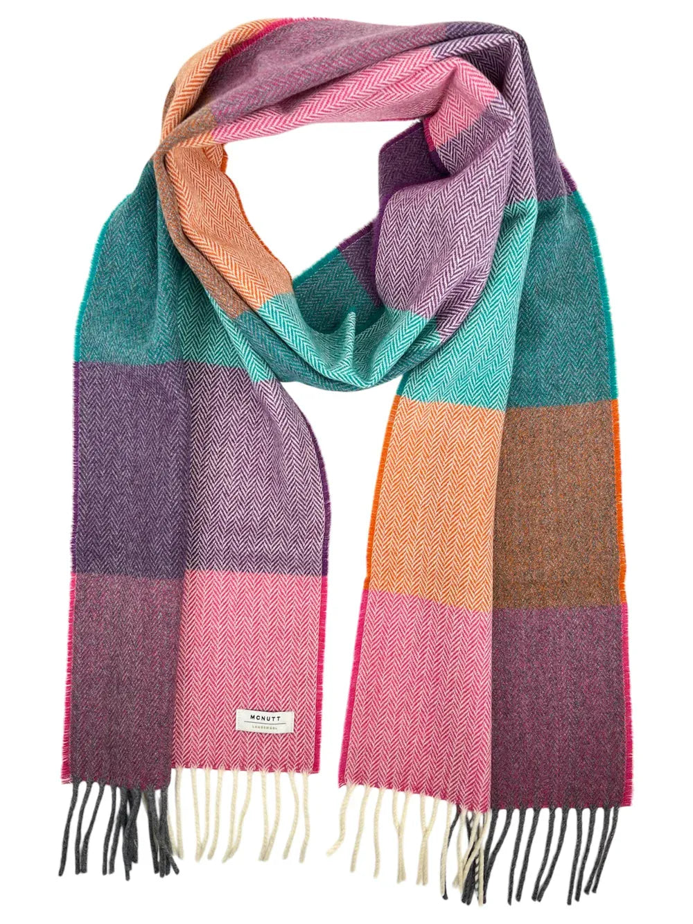 McNutt Scarves Scarves Merino Lambswool Scarf | Hyacinth & Orange