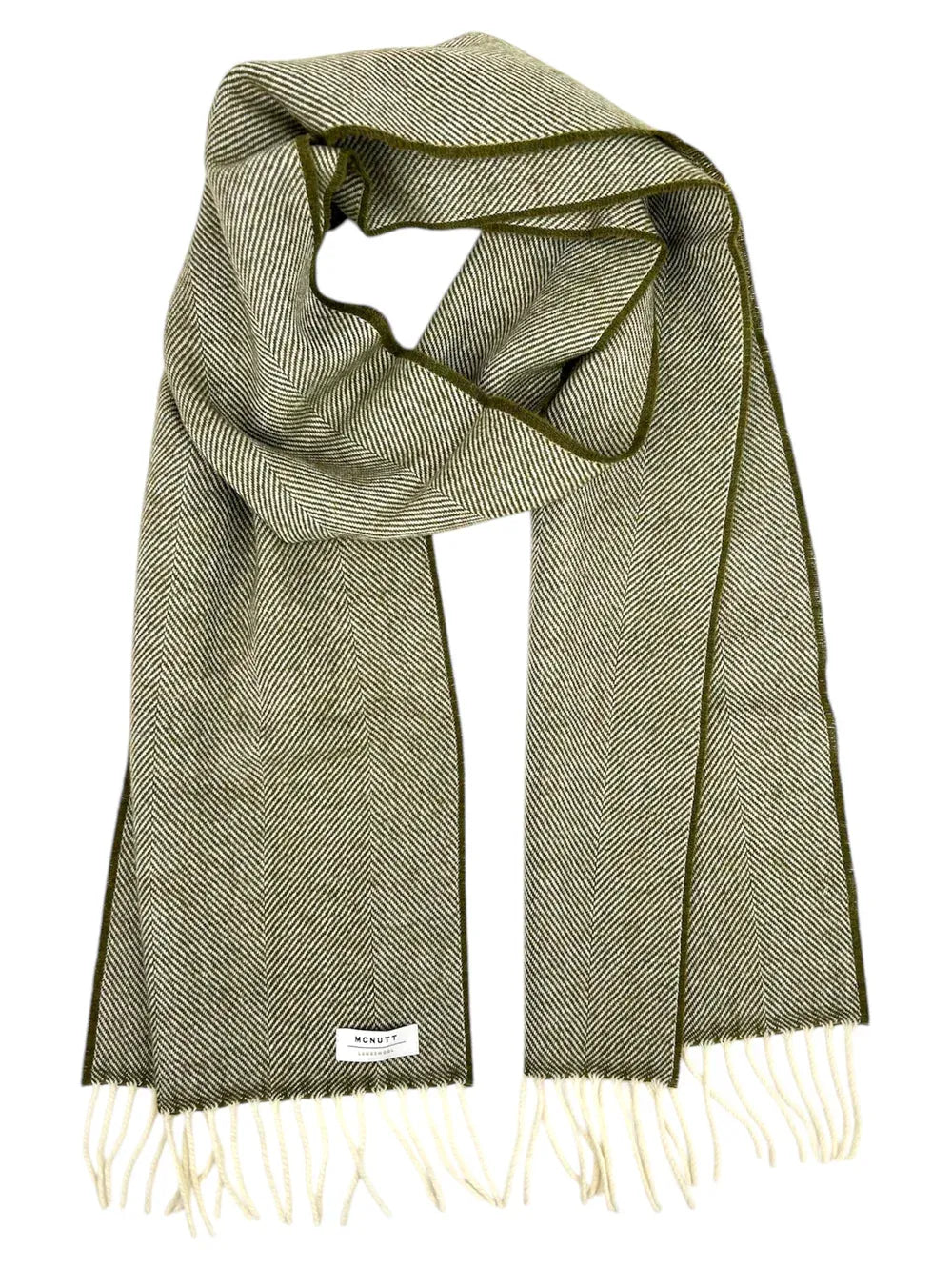 McNutt Scarves Scarves Merino Lambswool Scarf | Landscape Herringbone