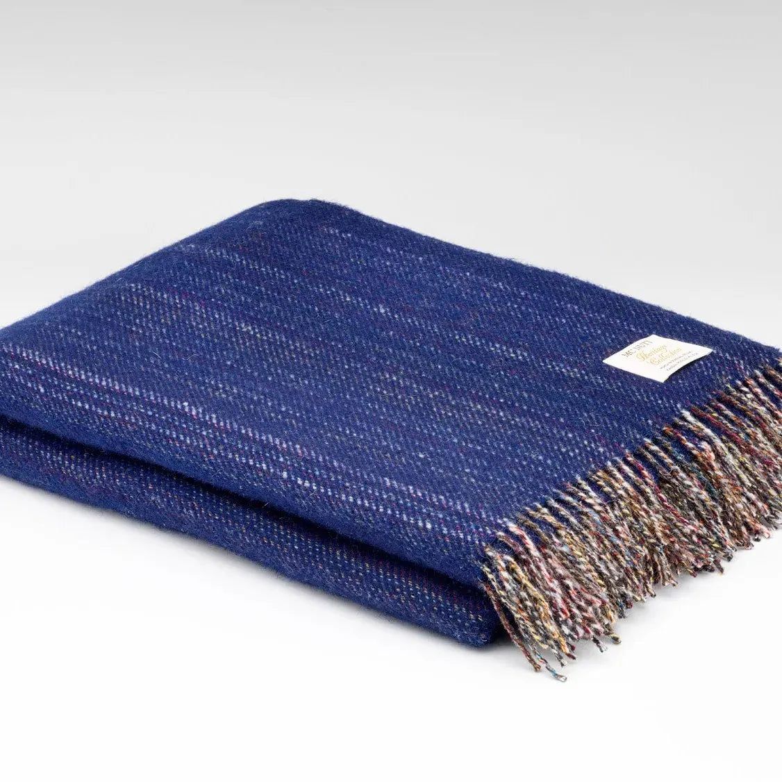 McNutt Throw Blue | Heritage Tweed Throw