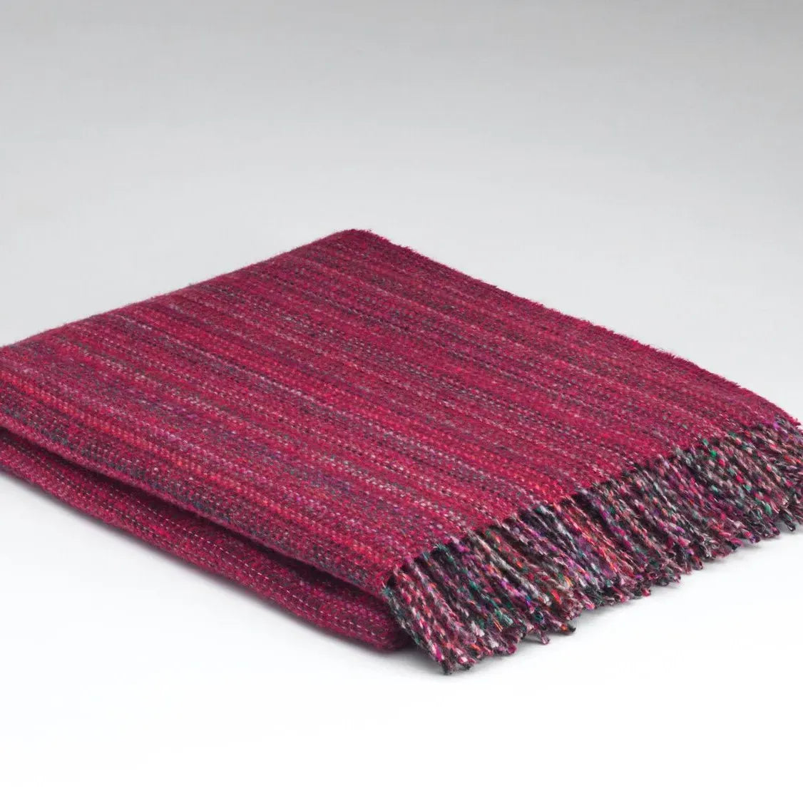 McNutt Throw Fuschia | Heritage Tweed Throw