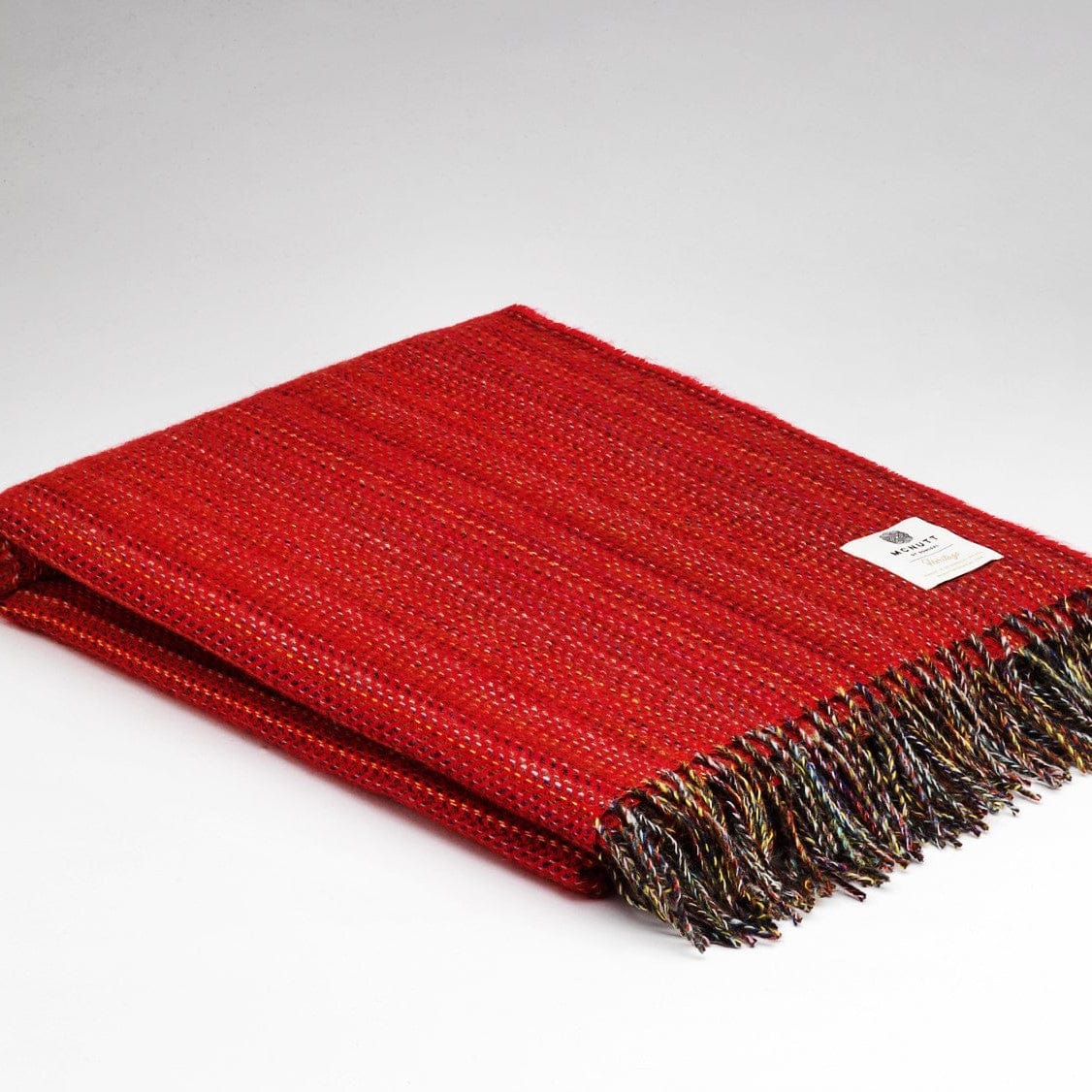 McNutt Throw Heritage Tweed Throw | Red