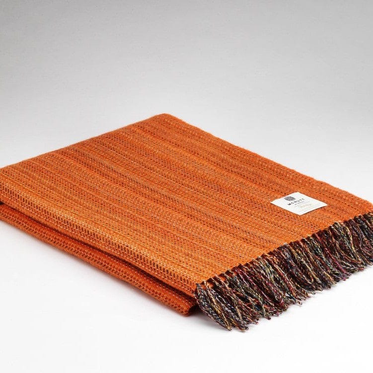 McNutt Throw Heritage Tweed Throw | Tangerine