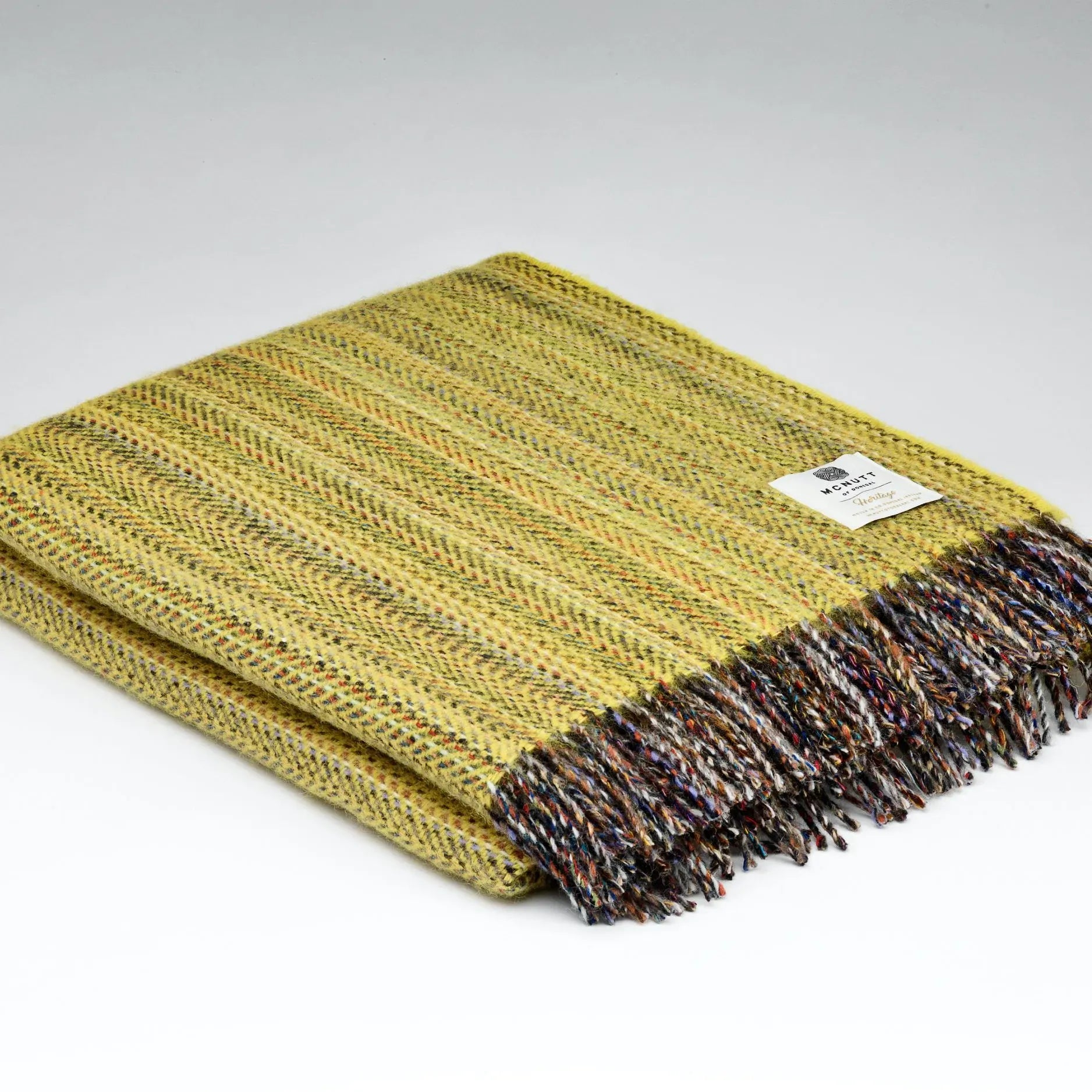 McNutt Throw Sunfish Yellow | Heritage Tweed Throw