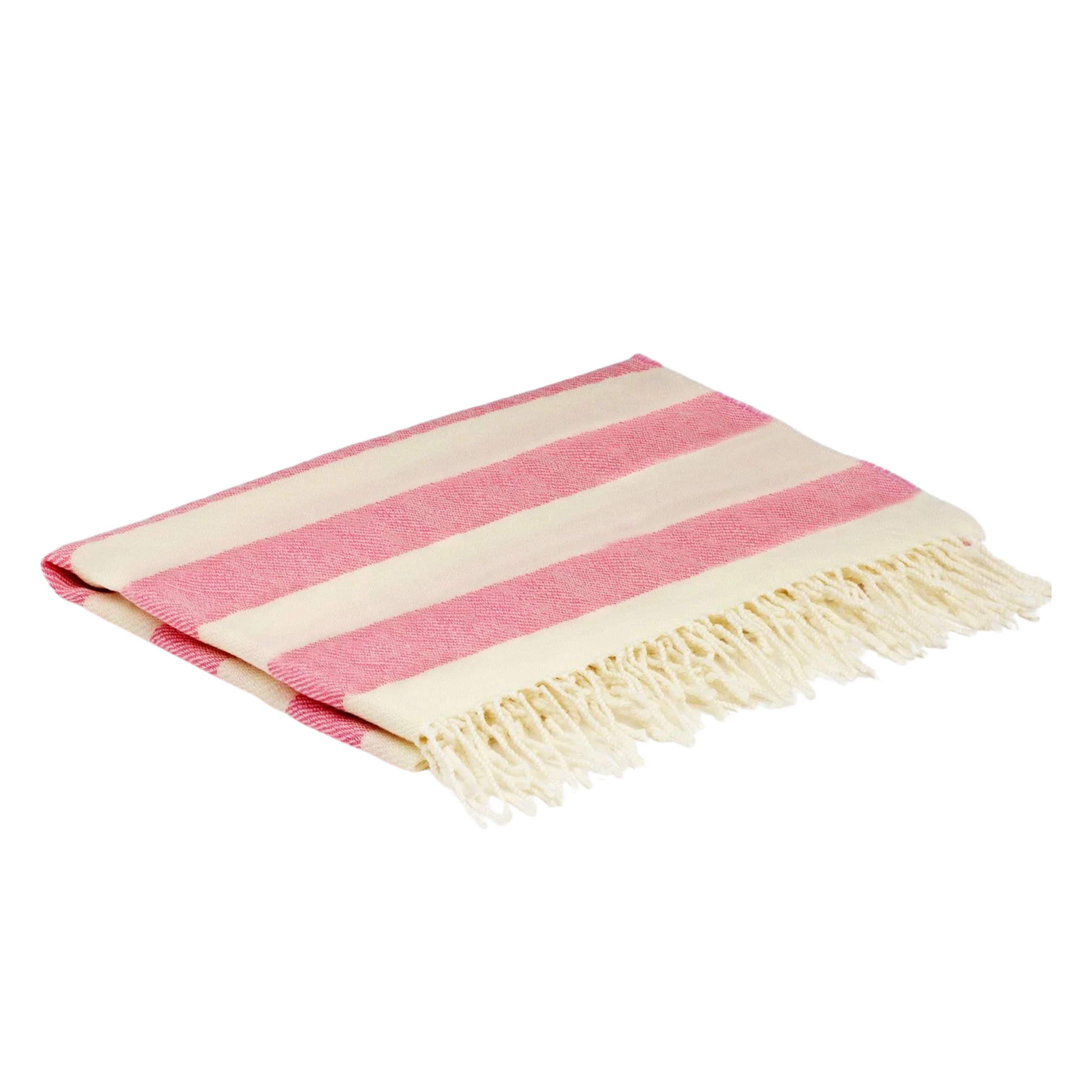 McNutt Throw Whispering Pink | 100% Lambswool Baby Blanket