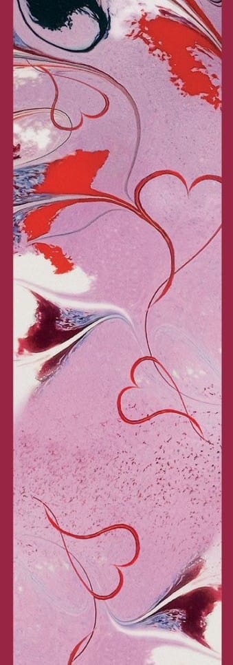 Meab Enamels Scarf Pale Pink Heart | Silk Scarf