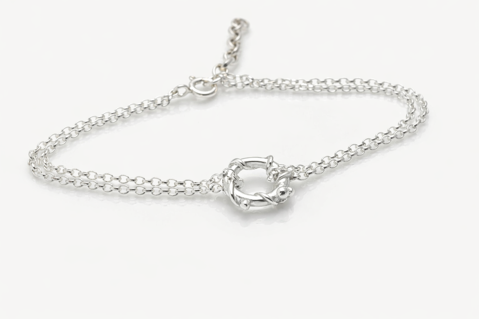 Nebula | Sterling Silver Circle Bracelet Petite