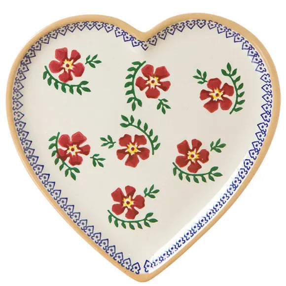 Nicholas Mosse Old Rose | Medium Heart Plate