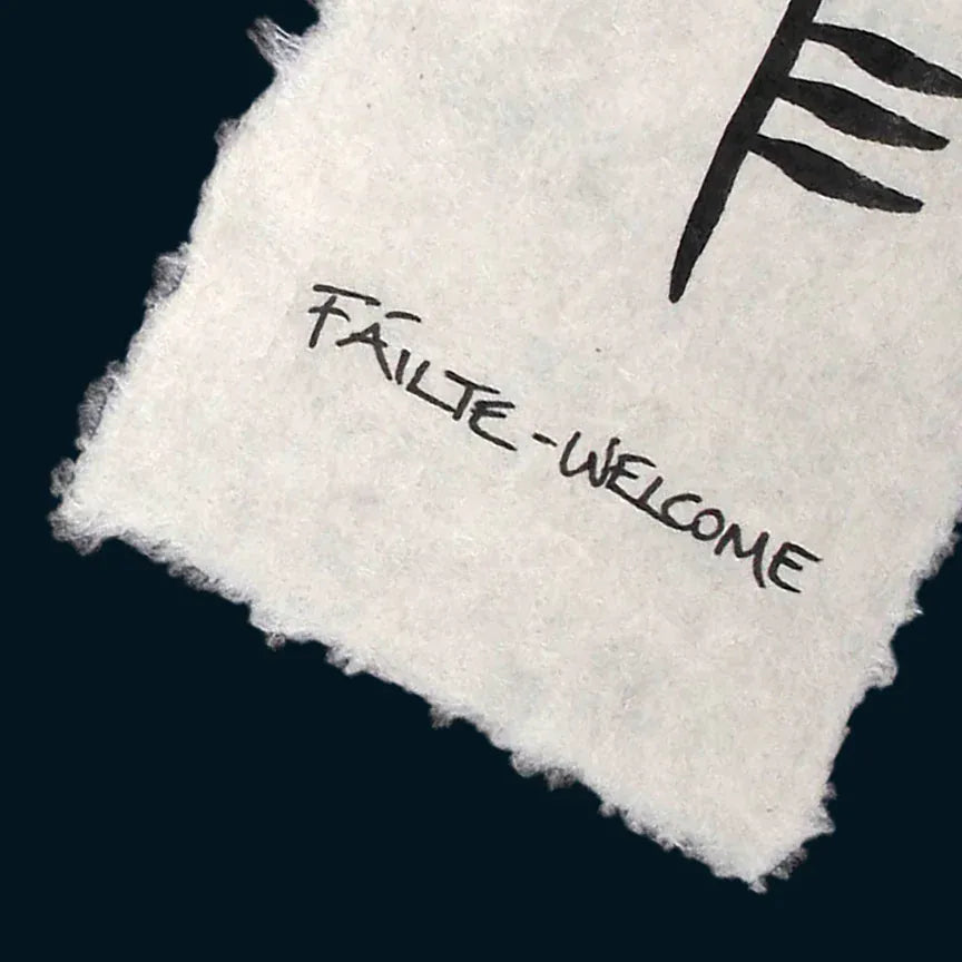 Ogham Wish Failte Welcome | Framed Artwork