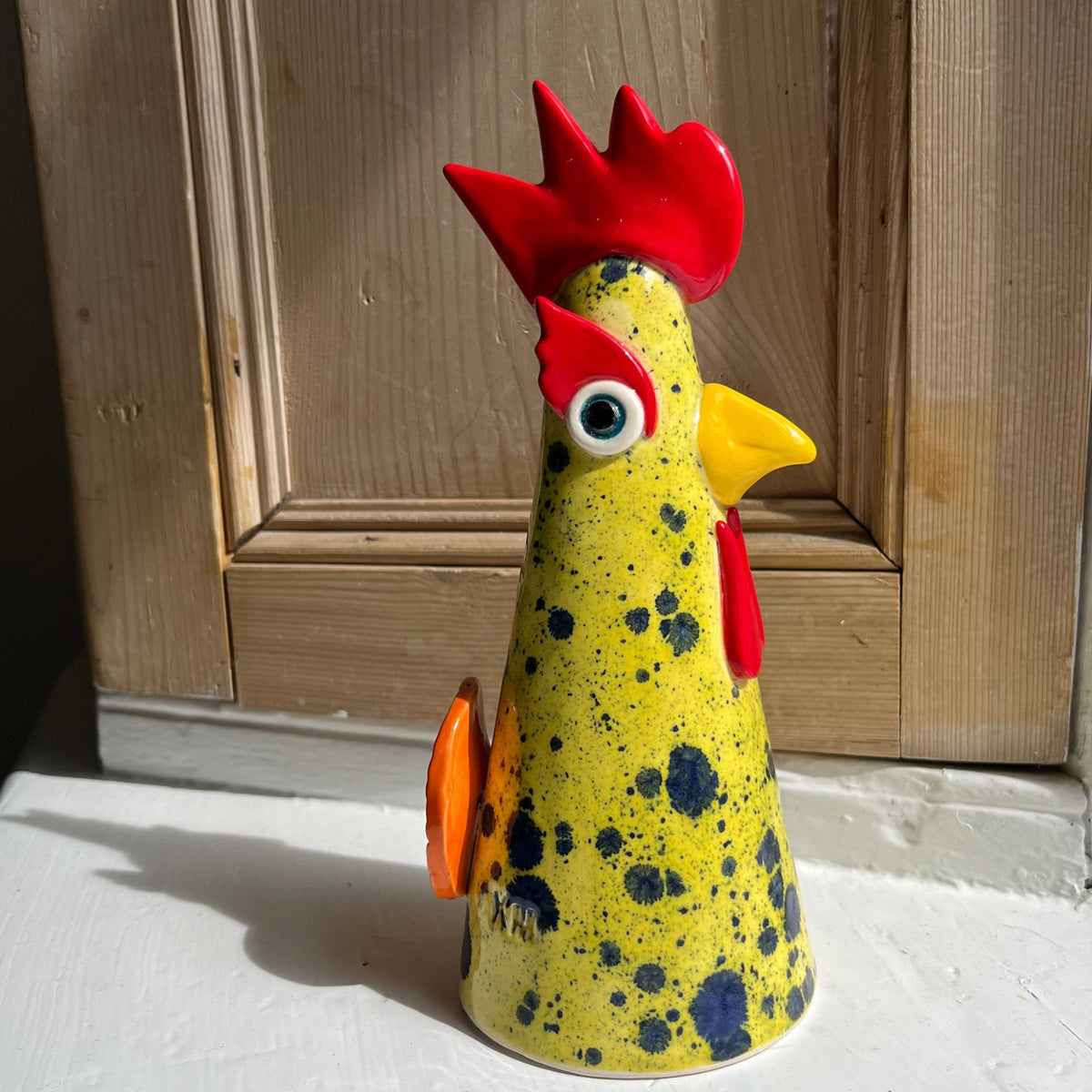 Pottery by Kathy Yellow hen | Ceramic