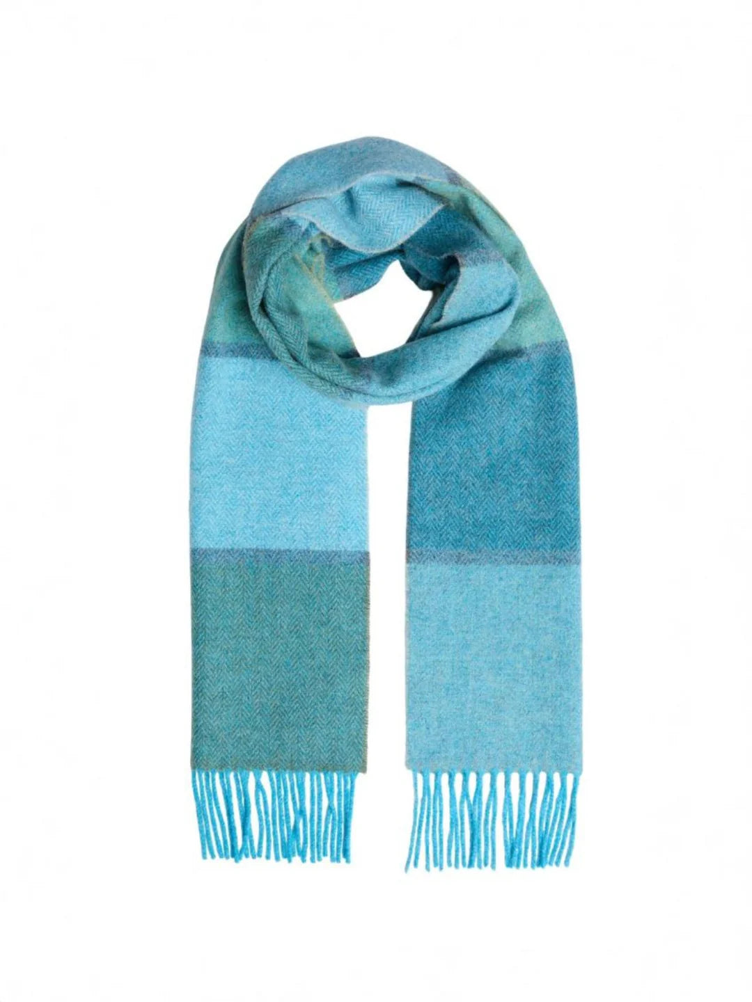 100% Lambswool Scarf | Spring Stripe