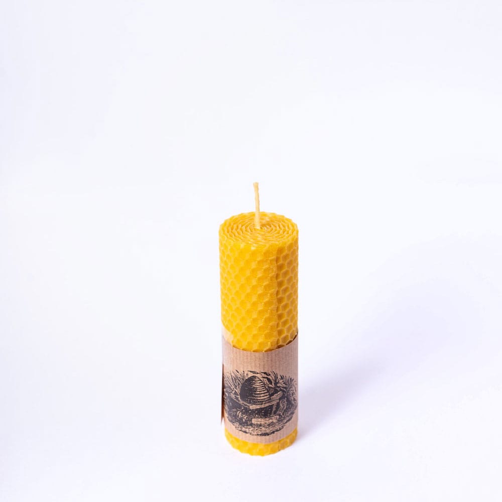 Rainbow & Beeswax Beeswax | Medium Candle