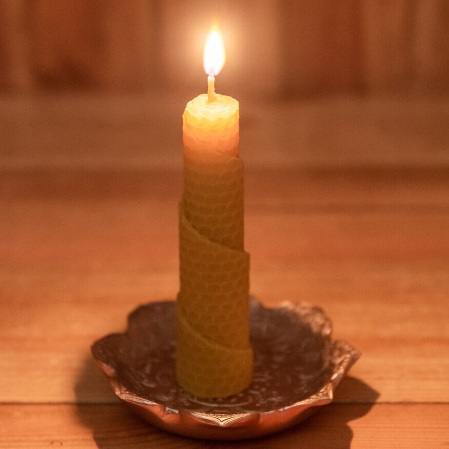 Rainbow & Beeswax Beeswax | Spiral Candle