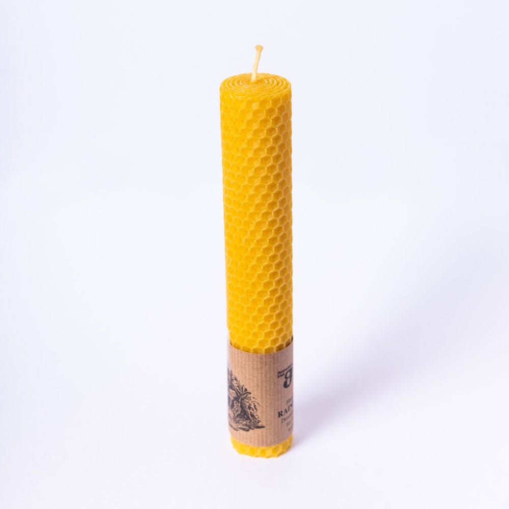 Rainbow & Beeswax Beeswax | Tall Pillar Candle