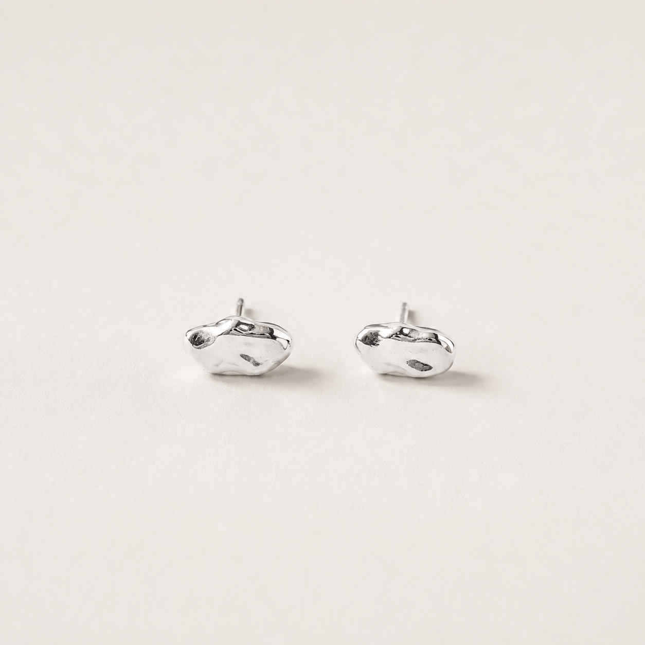 Martina Hamilton Earrings Island Link | Sterling Silver Stud Earrings Petite
