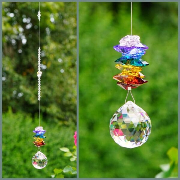 Retha Designs Chakra Cascade | Ball Suncatcher
