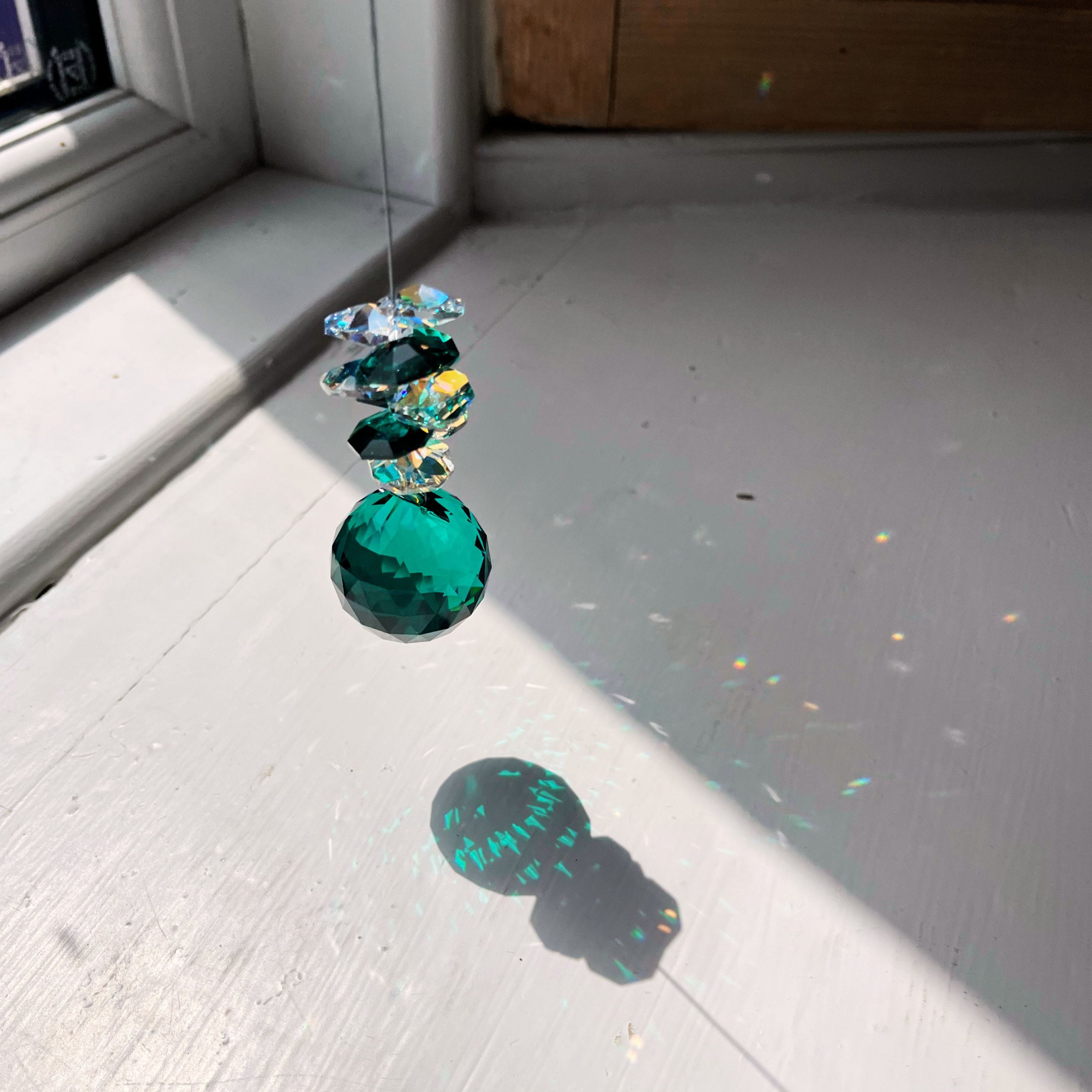 Retha Designs Emerald Swarovski | Ball Suncatcher
