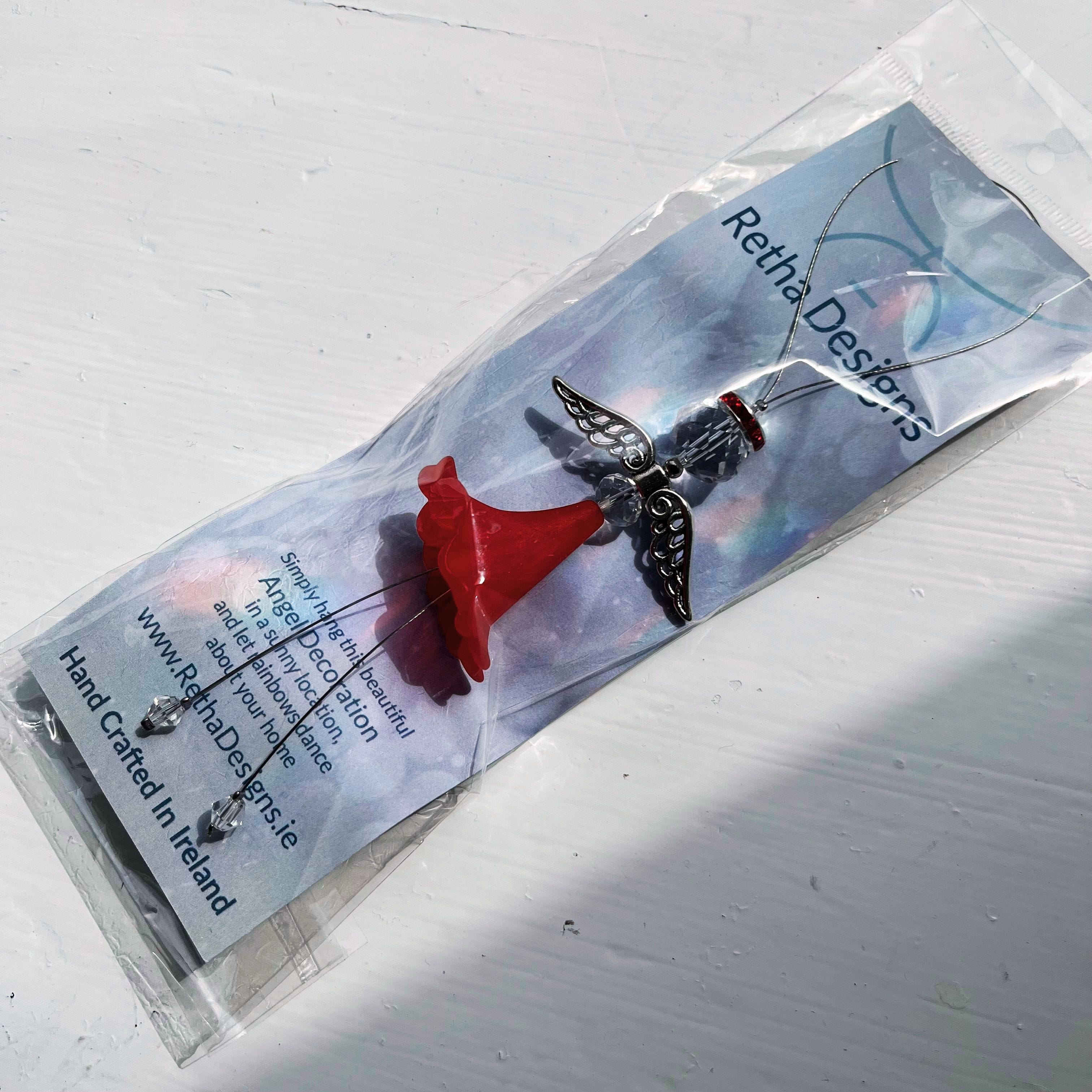Retha Designs Red Angel | Suncatcher