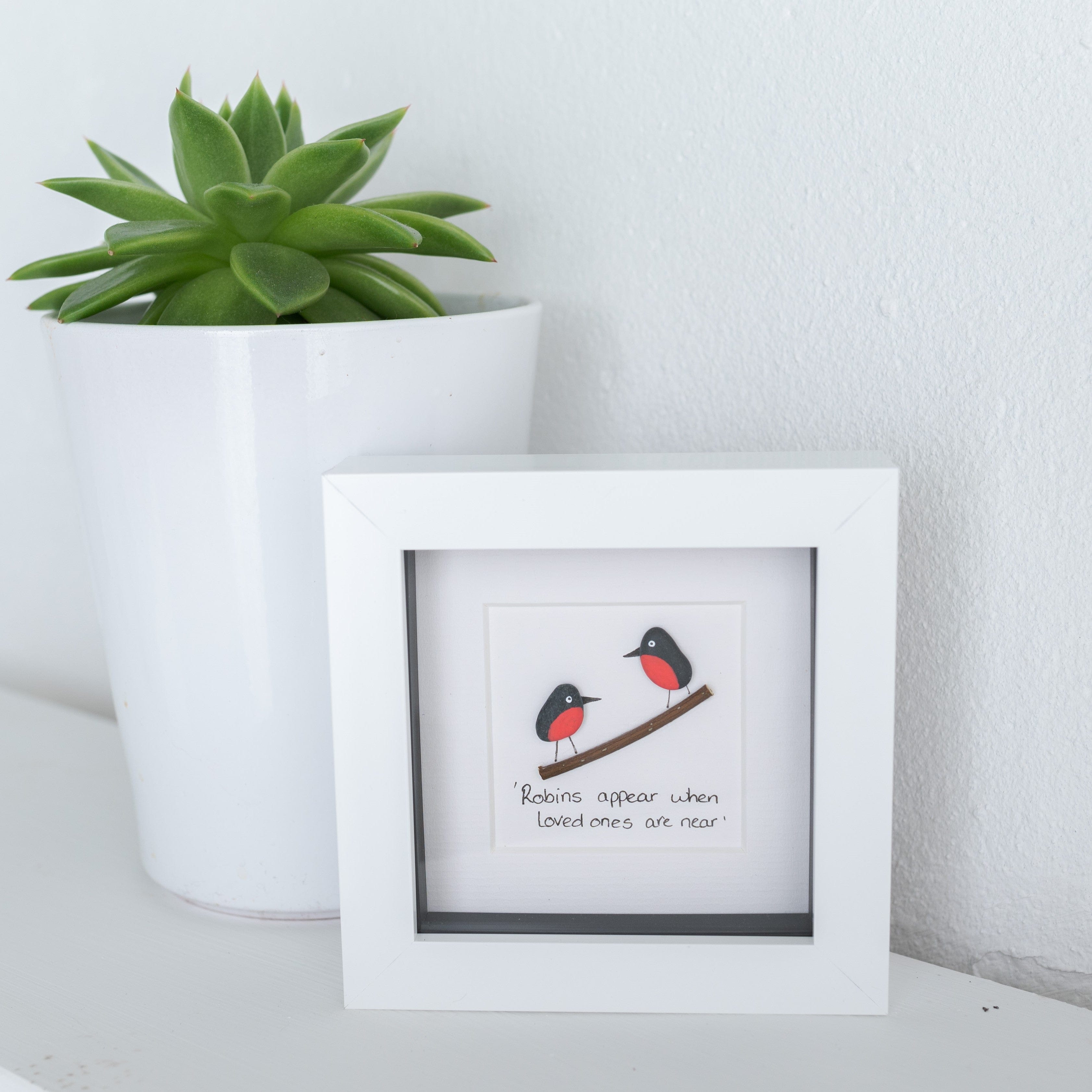 Simply Mourne Robins appear when loved ones are near | Framed Artwork