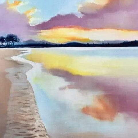 Sharon McDaid Evening Estuary | Framed Art Print
