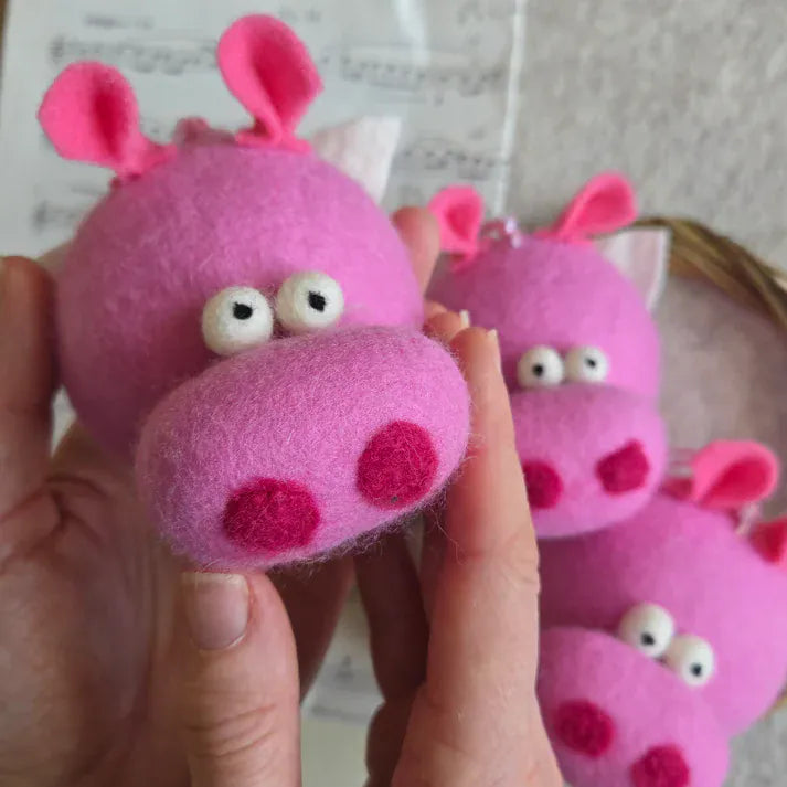 Tamzen Lundy Flying Pig | Felt Bauble