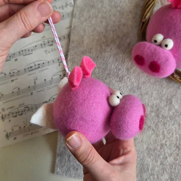 Tamzen Lundy Flying Pig | Felt Bauble