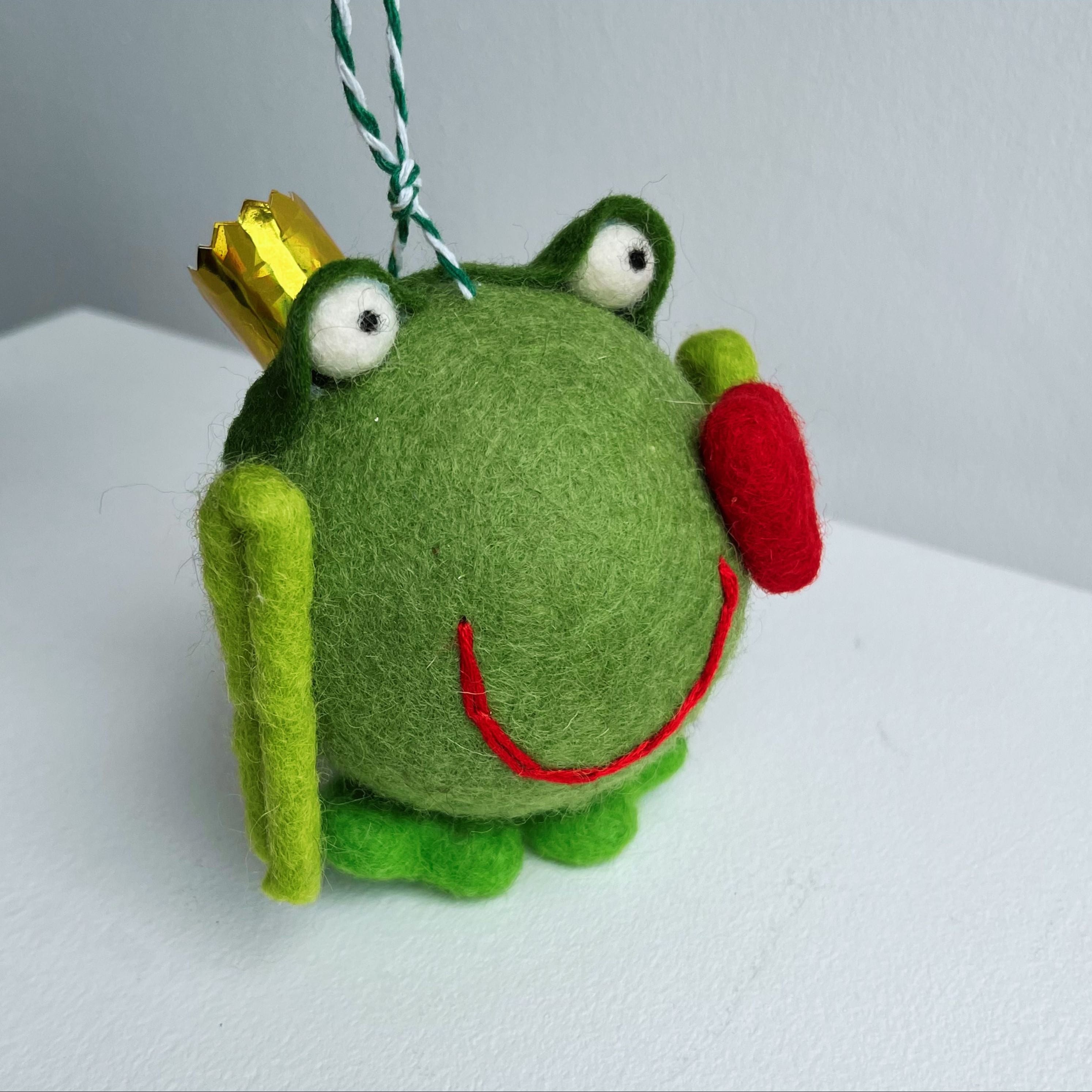 Tamzen Lundy Frog Prince | Felt Bauble
