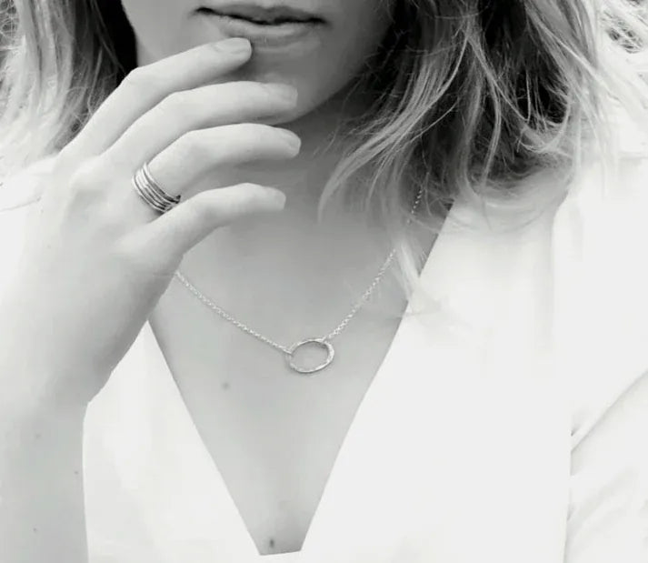 Lynsey De Burca Pendants/Necklaces Tarrea | Sterling Silver Oval Pendant
