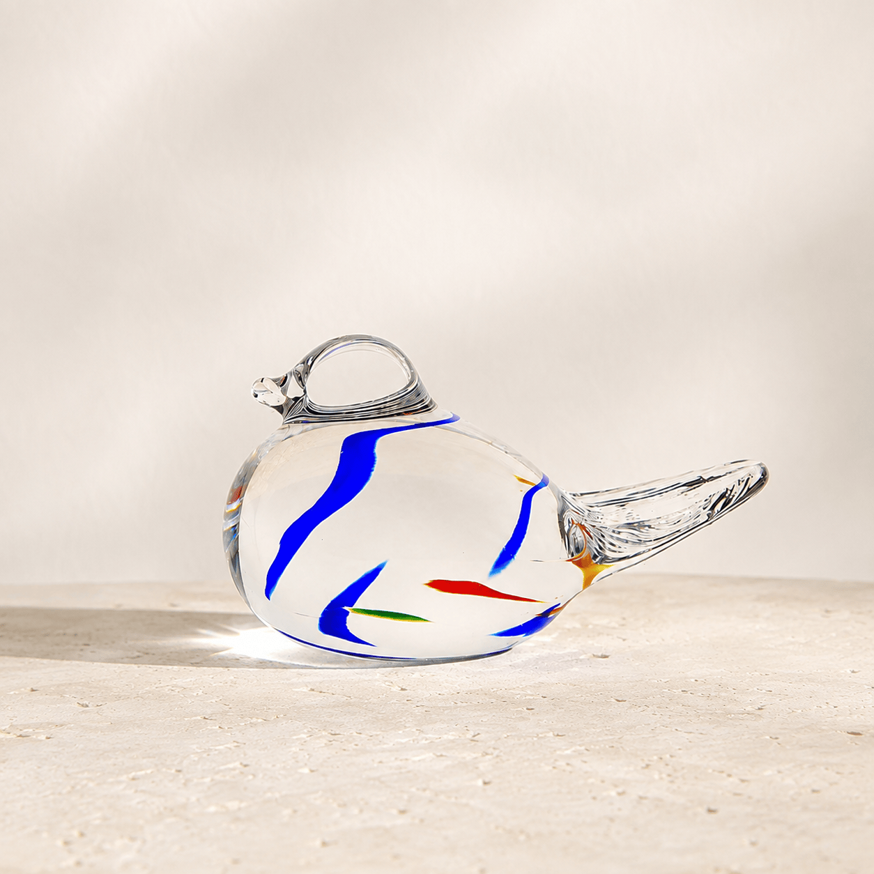 The Irish Handmade Glass Company Handmade Glass Ornament | Wildflower Love Bird