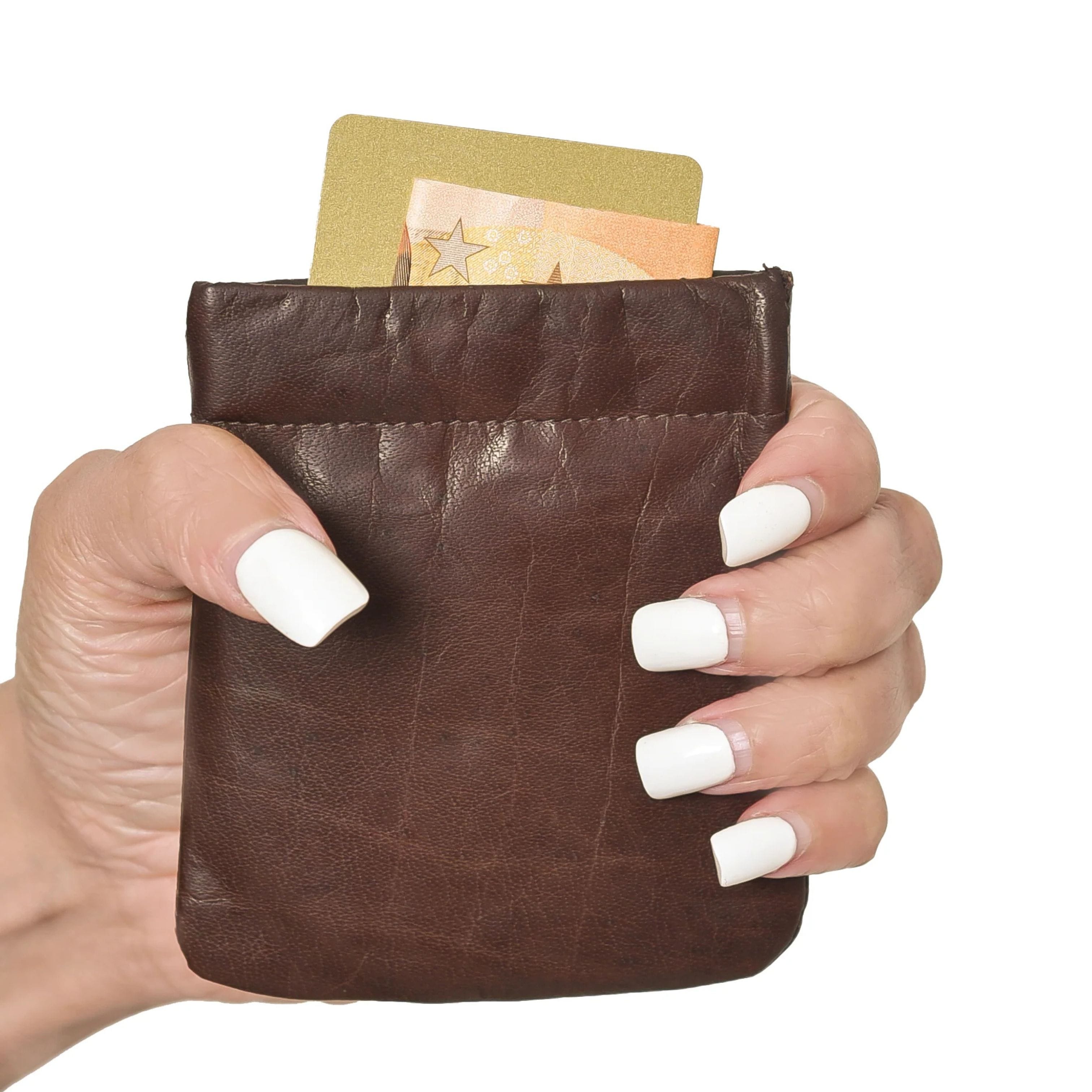 Tinnakeenly Leathers Brown | Snap Purse