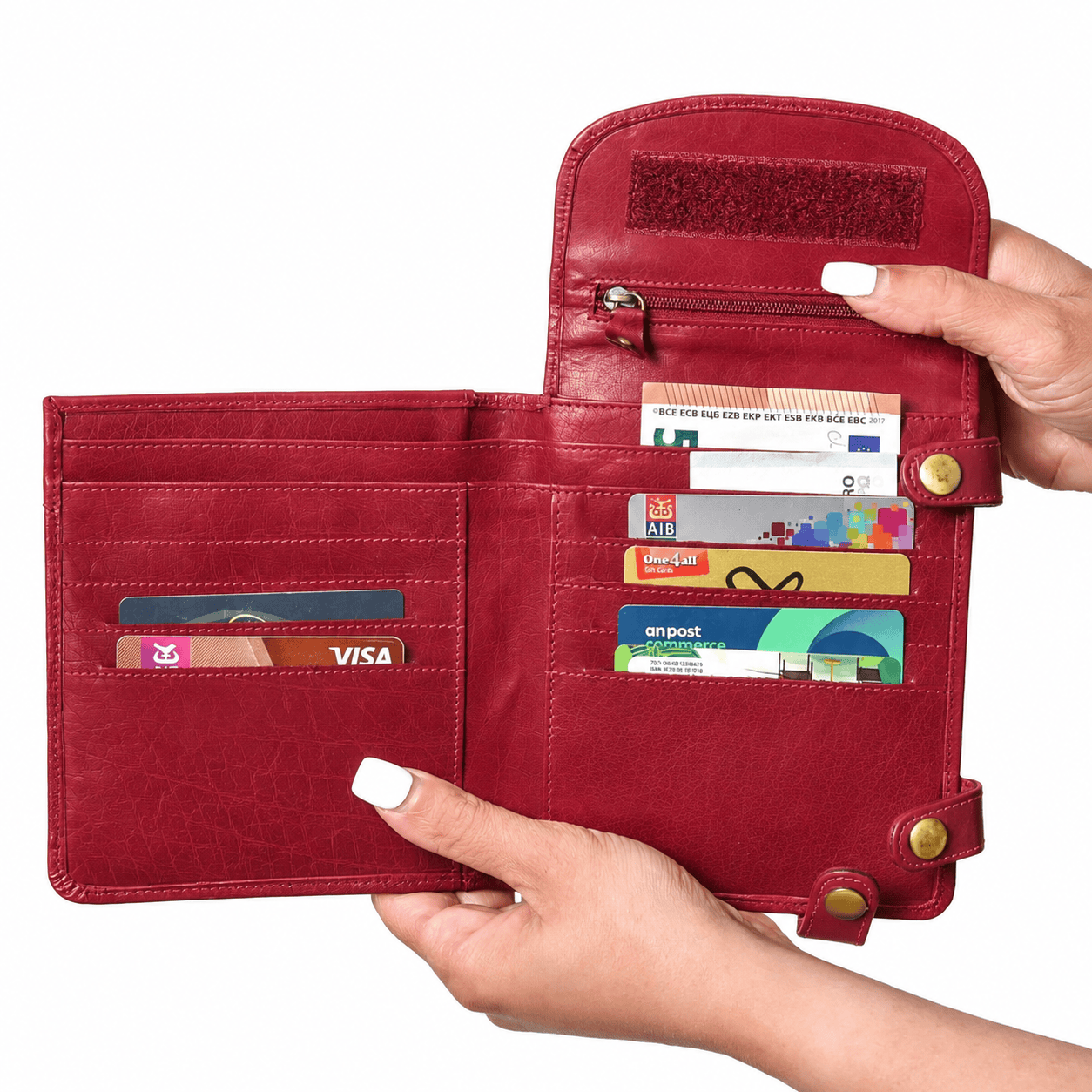 Tinnakeenly Leathers Red | Security Purse