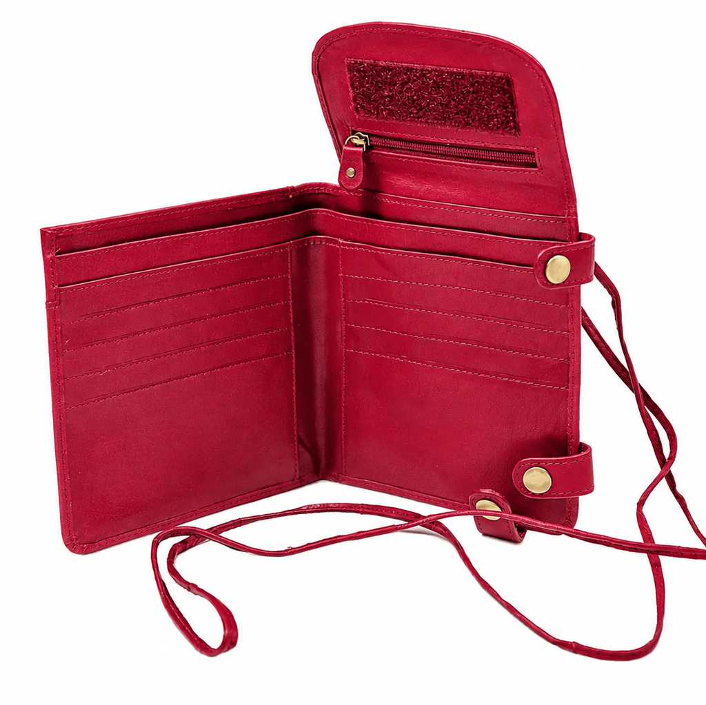 Tinnakeenly Leathers Red | Security Purse