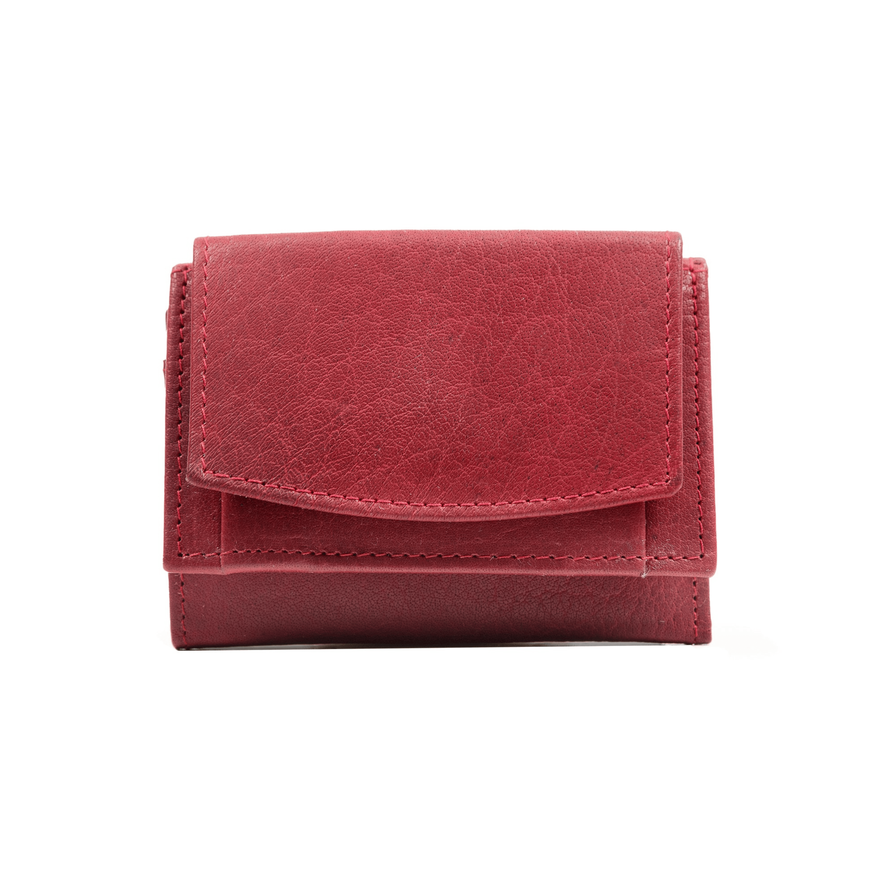 Tinnakeenly Leathers Red | Tri Fold Wallet