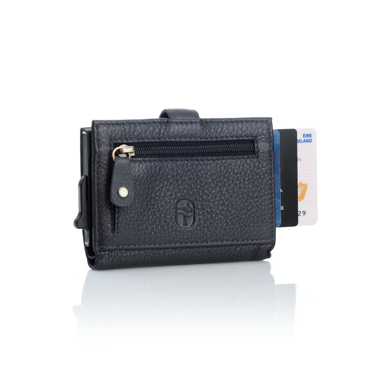 Tinnakeenly Leathers Wallets & Purses Leather Wallets | Navy Pop-Up Wallet