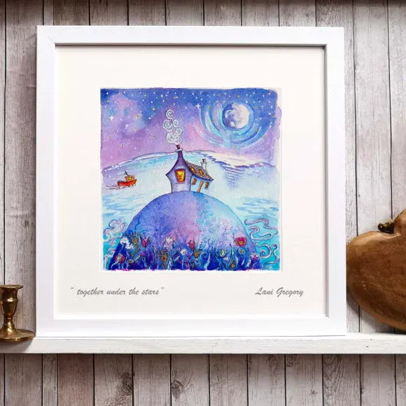 Together Under The Stars | Framed Art Print