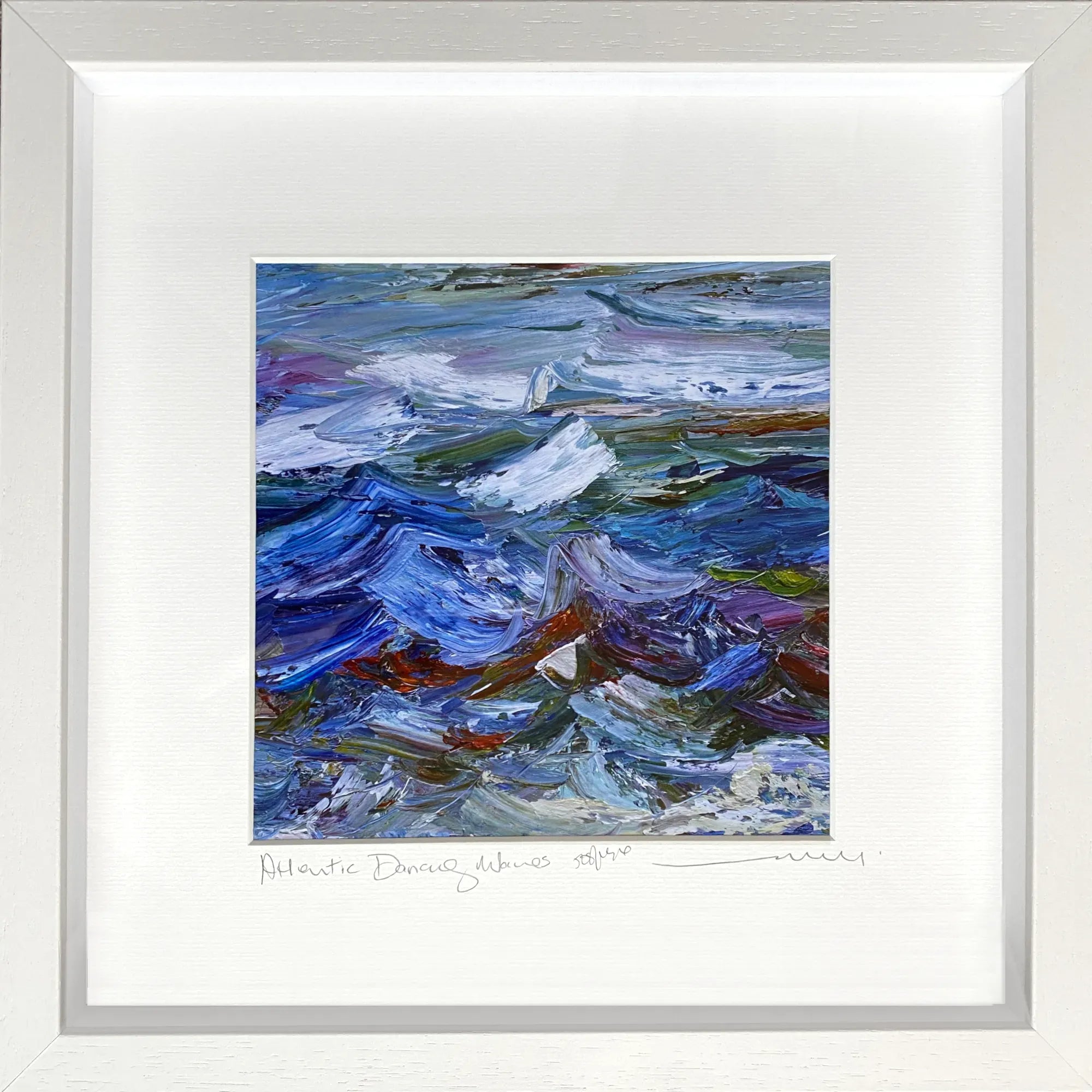 Vera Gaffney Atlantic Dancing Wave | Framed Art Print