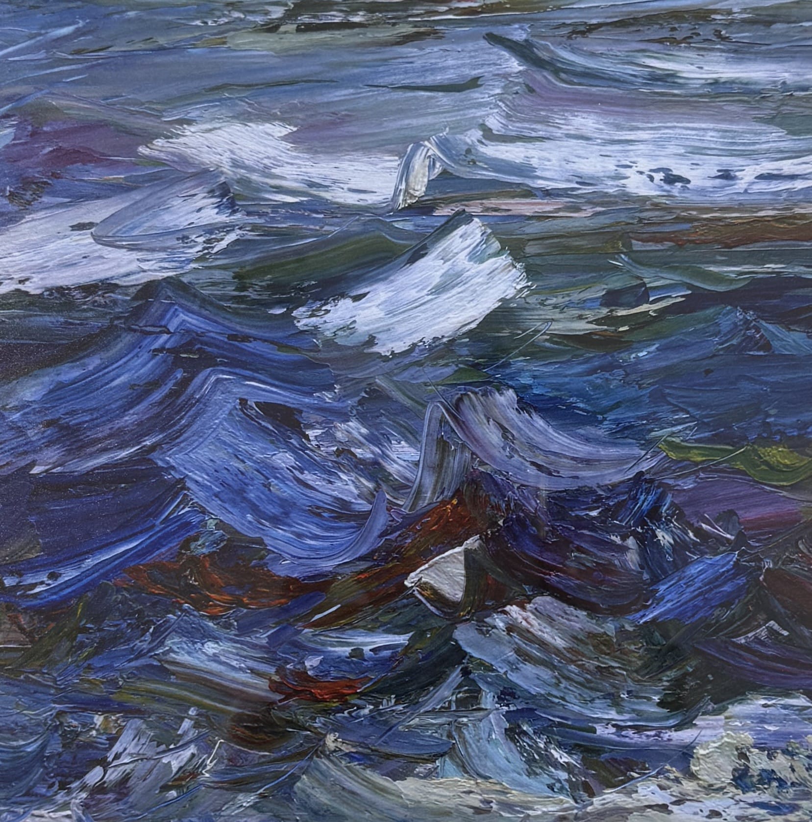 Vera Gaffney Atlantic Dancing Wave | Framed Art Print
