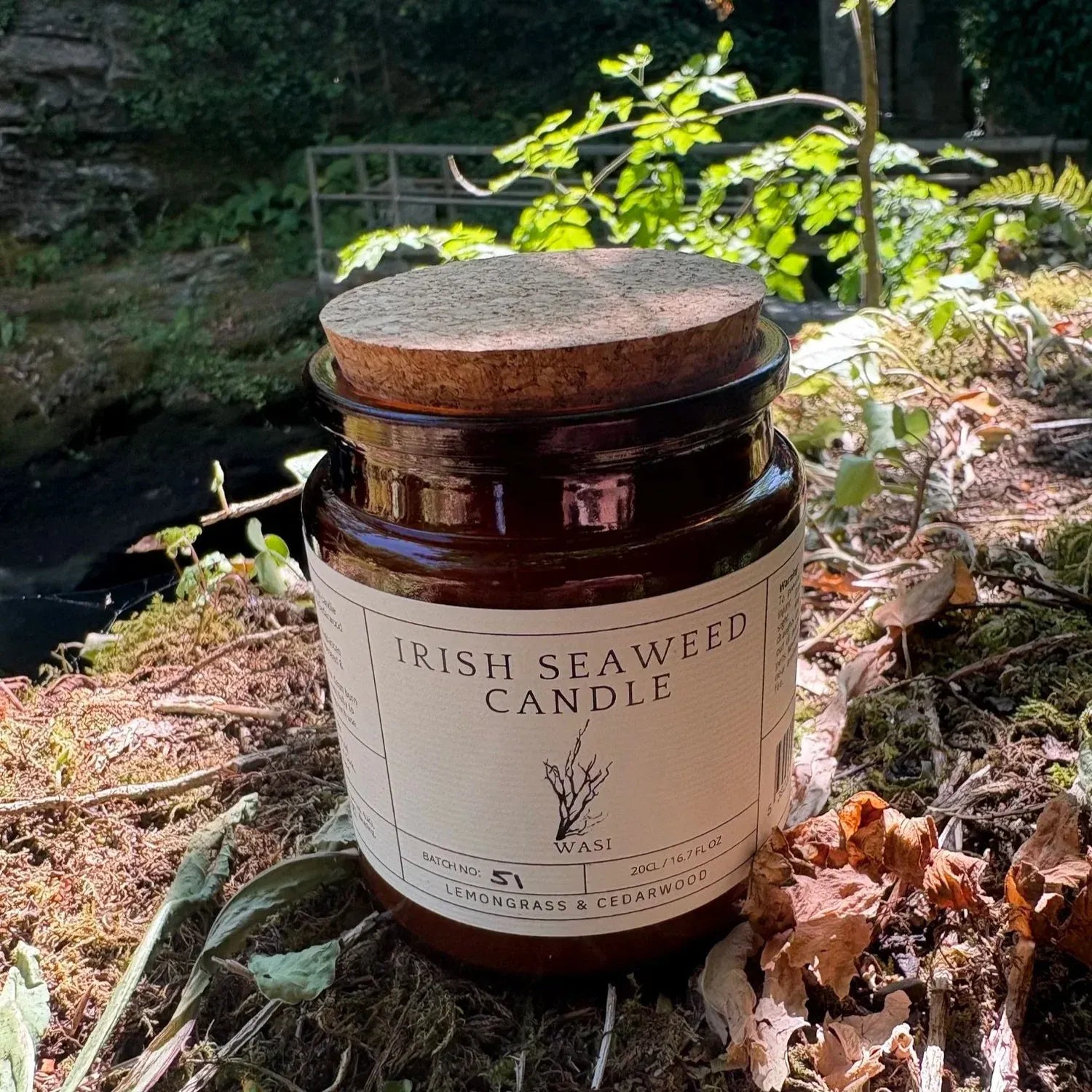 WASI Soaps Cedarwood & Lemongrass | Irish Seaweed Candle
